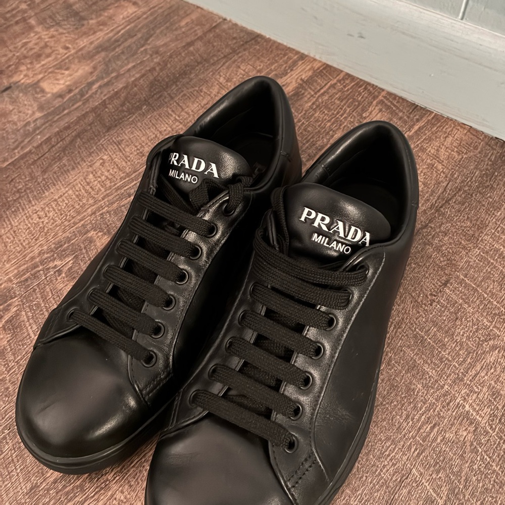 Prada Men's Black Milano Sneakers 7.5